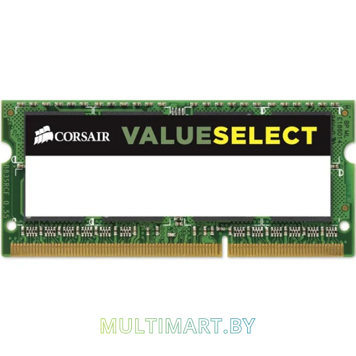 Оперативная память Corsair Value Select 4GB DDR3 SO-DIMM PC3-10600 (CMSO4GX3M1C1333C9)